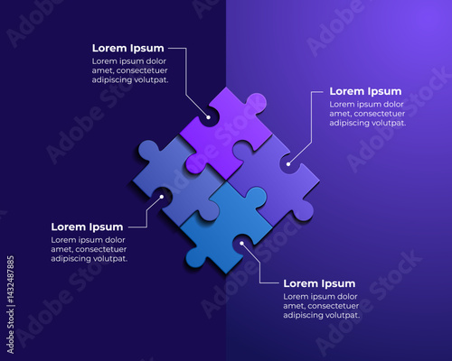Abstract Puzzle Design Representing Collaboration and Problem Solving