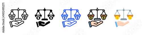 Equity Icon Collection With Multiple Styles