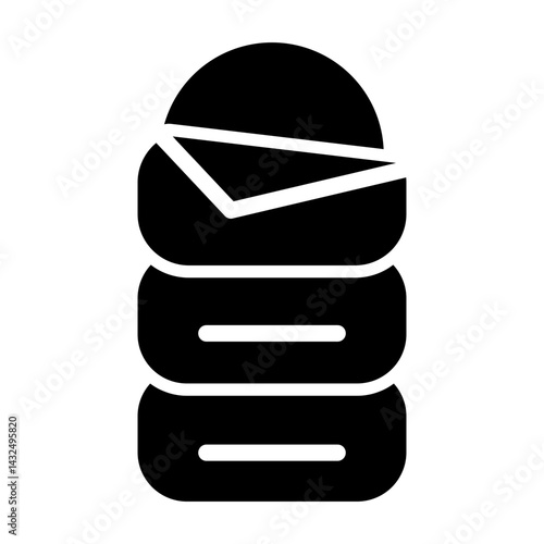 sleeping bag Solid icon