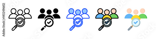 Recruitment Icon Collection With Multiple Styles