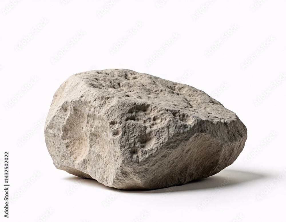 Fototapeta premium stone isolated on white background