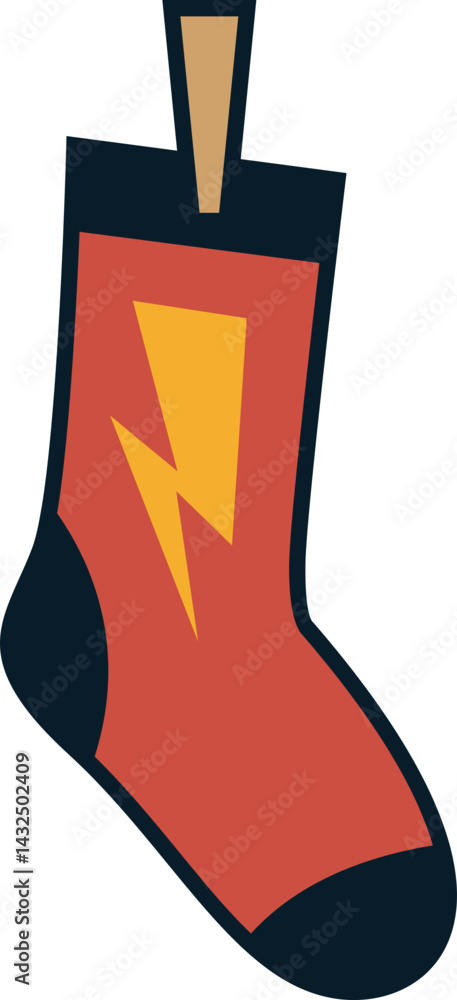 Colorful Sock Illustration Element Set Colorful Sock Illustration Element Set