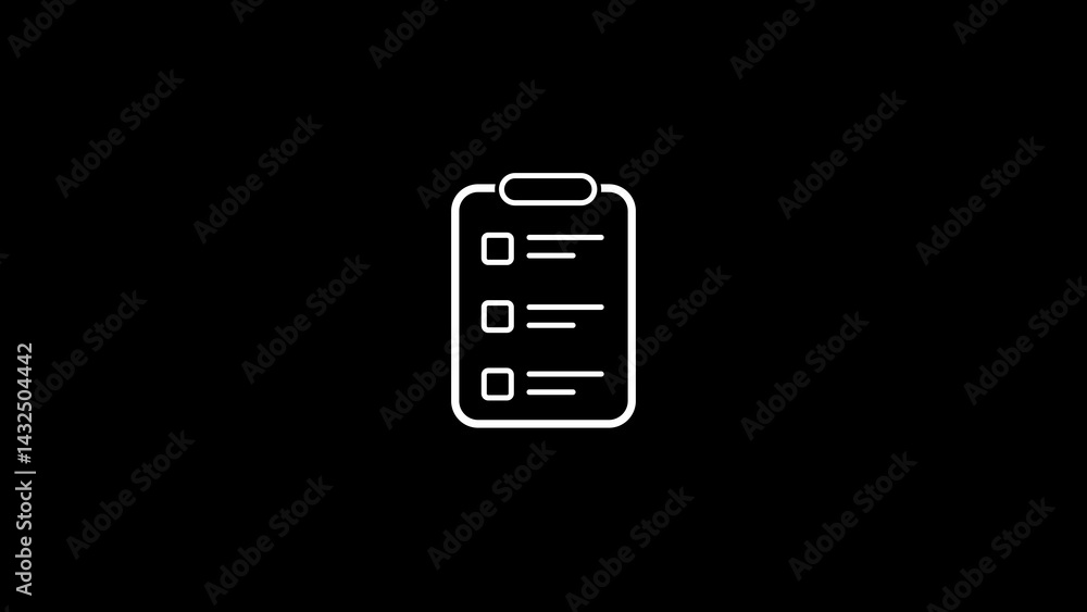 Simple pdf check list icon illustration Simple pdf check list icon illustration