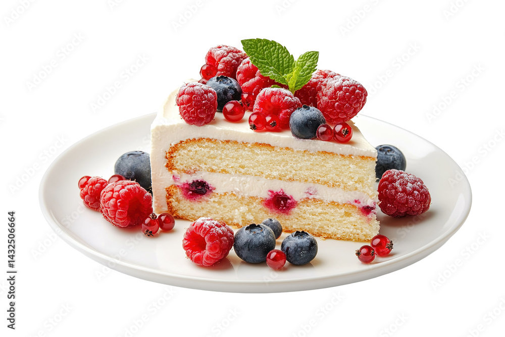 Chocolate cake with with berries, strawberries and cherries. cake on a dark brown background. copy space Chocolate cake with with berries, strawberries and cherries. cake on a dark brown background. copy space