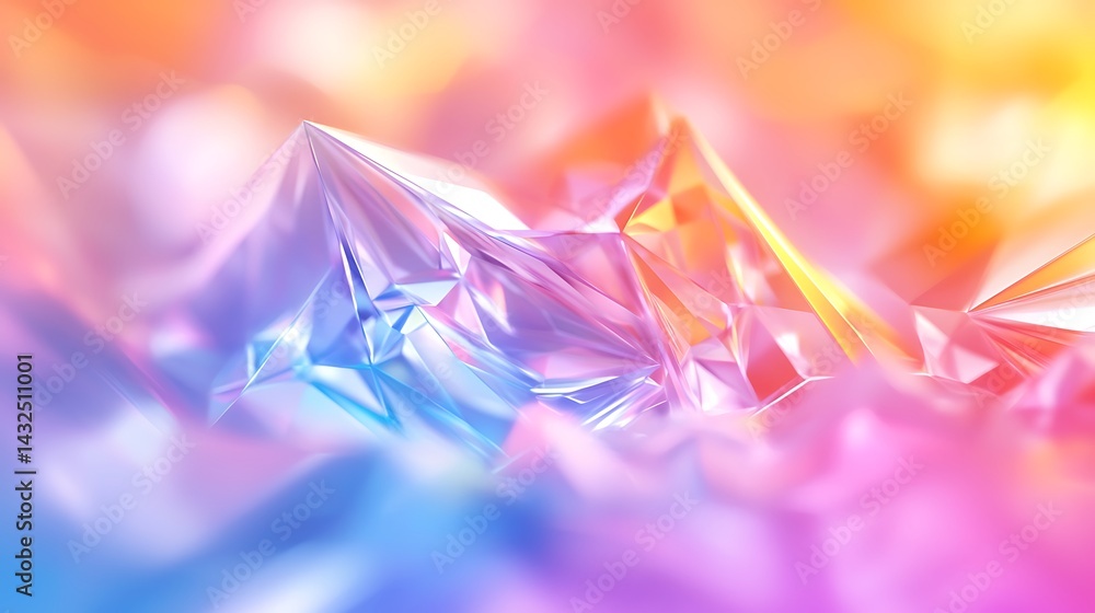 Obraz premium Abstract Triangular Pattern with Gradient Effect