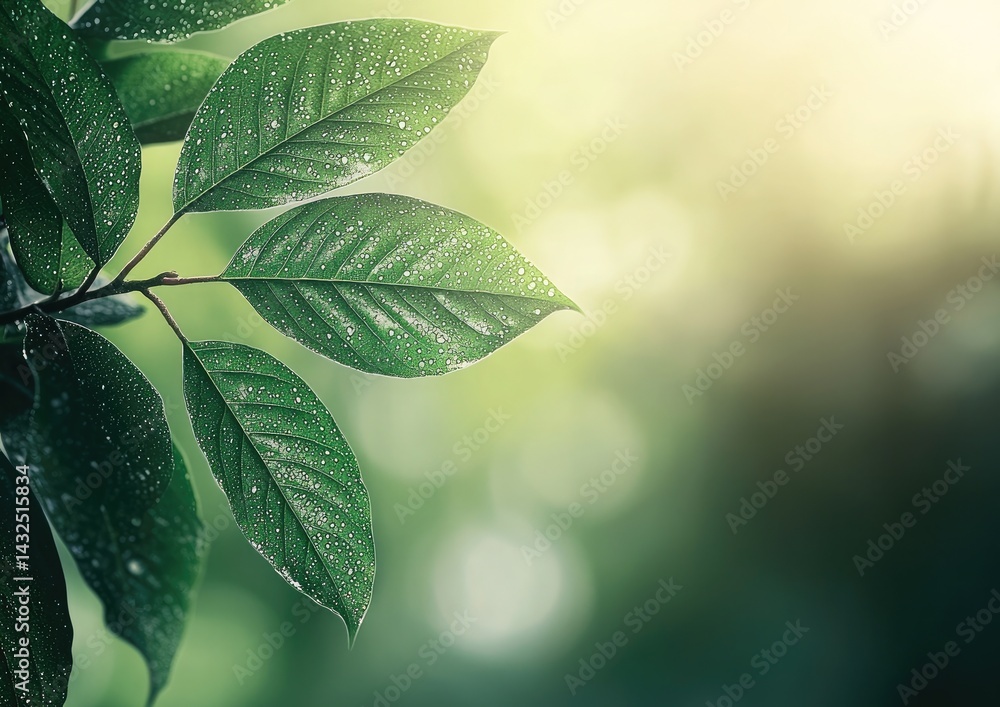 Obraz premium Green leaf background. Close-up of green leaf texture background. Natural background for design