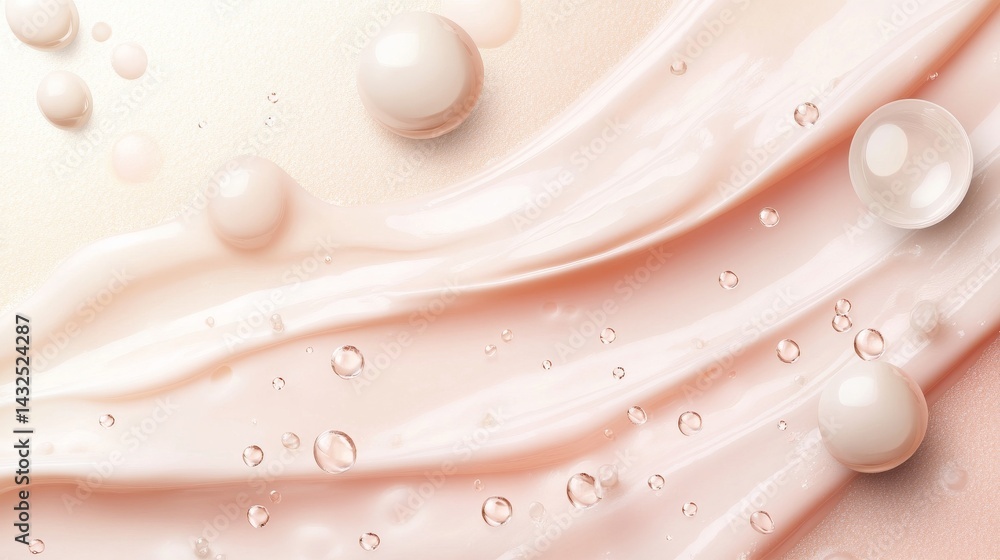 Cream texture stroke. Face Cosmetic. Liquid cosmetic smear. Face skin product. cream, gel, lotion, foam. Realistic Vector Illustration Cream texture stroke. Face Cosmetic. Liquid cosmetic smear. Face skin product. cream, gel, lotion, foam. Realistic Vector Illustration