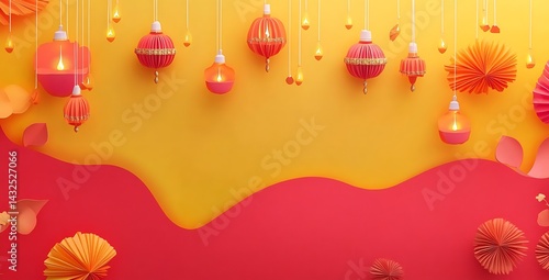 Happy Diwali background, festival celebration design for greeting card, banner, poster, flyer, social media, vector illustration