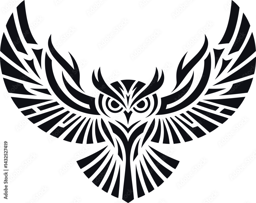 Obraz premium black and white wings