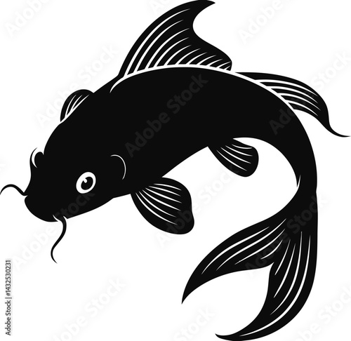 vector illustration of a fish