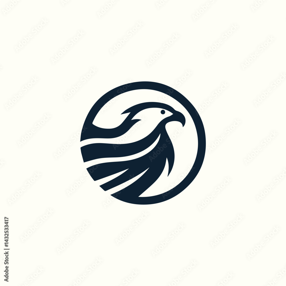 Obraz premium Modern eagle logo