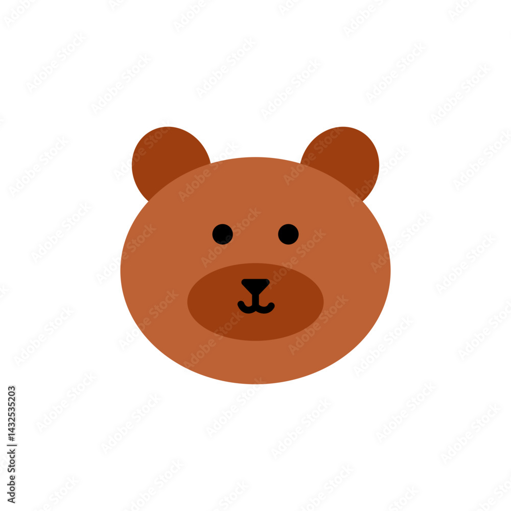 cartoon bear head illustration cartoon bear head illustration