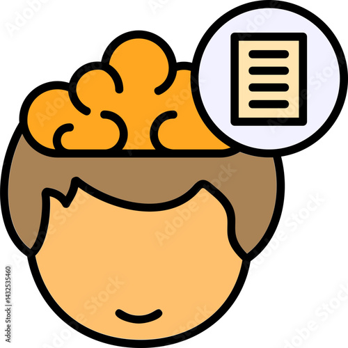 Reading Human Mind Filled Icon