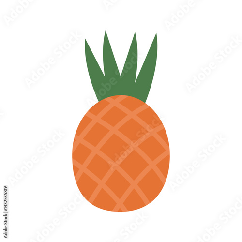 simple pineapple illustration