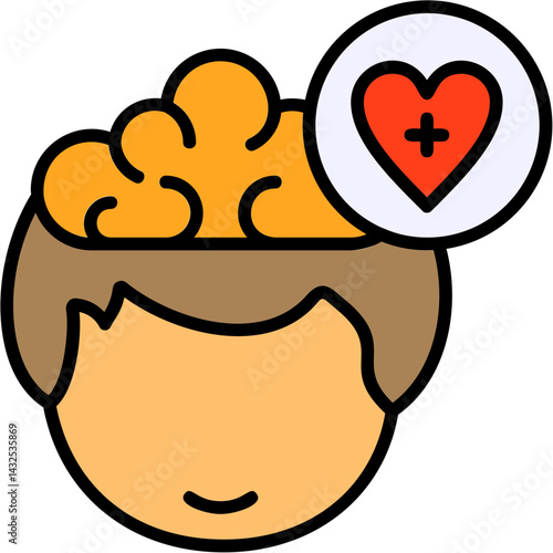 Health Human Mind Filled Icon