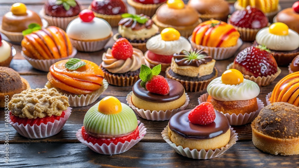 Delicious homemade cupcakes with sweet cream frosting on a white plate Delicious homemade cupcakes with sweet cream frosting on a white plate