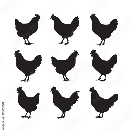 chicken silhouettes