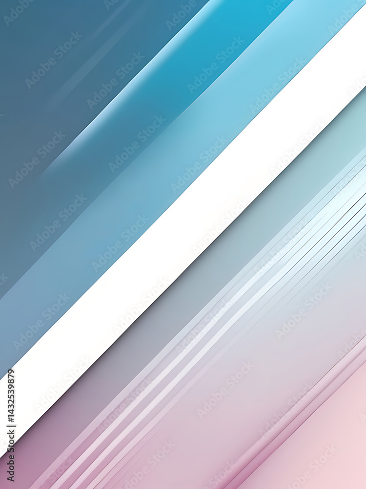 Fototapeta premium Abstract Gradient Blue White Geometric Background Design for Modern Tech Look AI