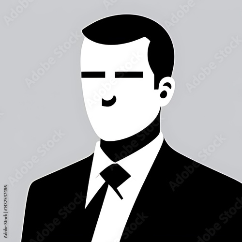 black silhoutes of business businessman