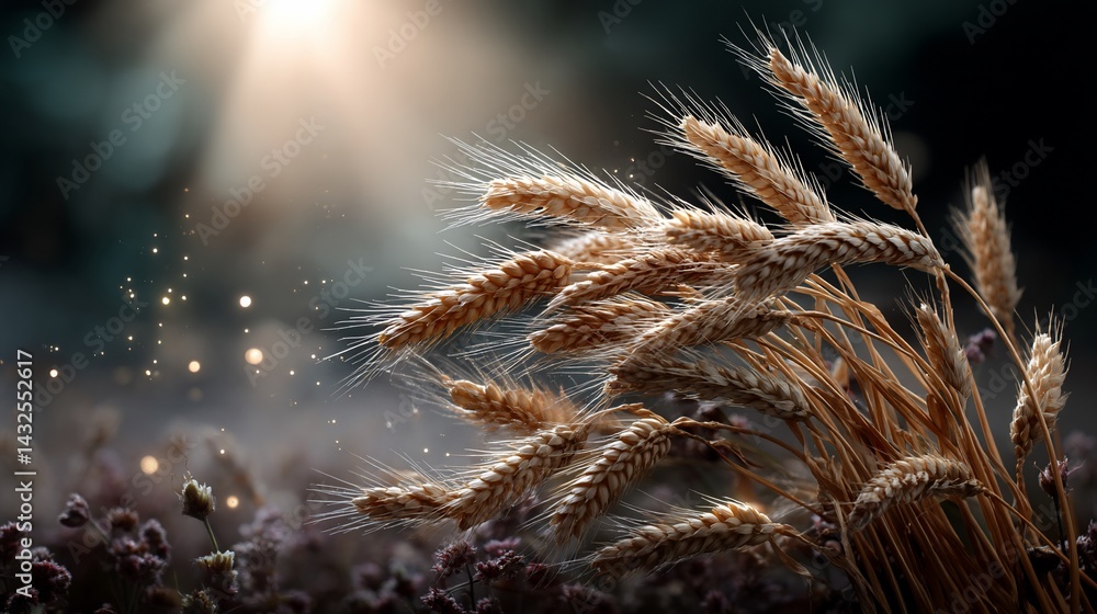 Golden wheat stalks in soft light (1) Golden wheat stalks in soft light (1)
