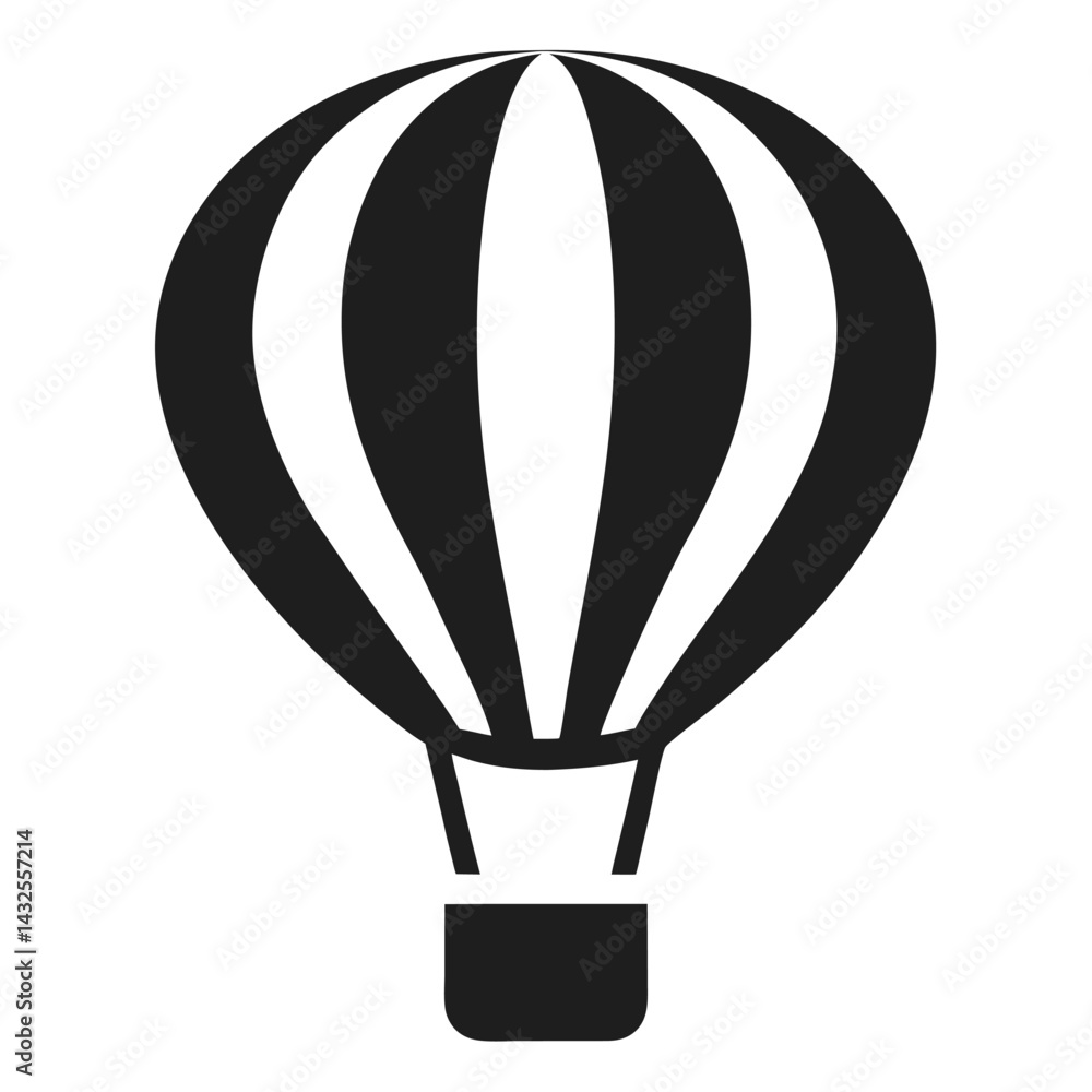hot air balloon floating icon hot air balloon floating icon