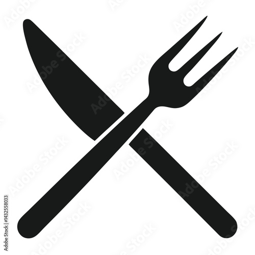 cutlery fork knife symbol