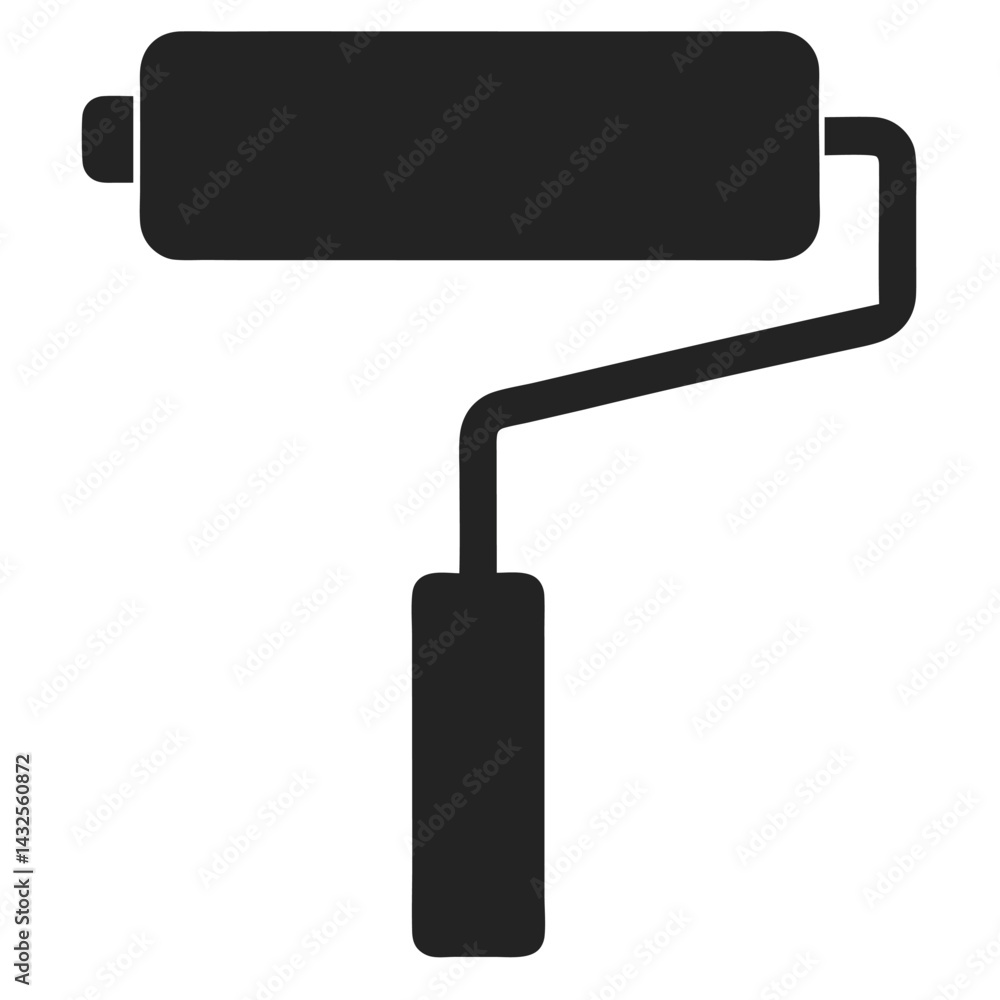 roller painting brush symbol roller painting brush symbol