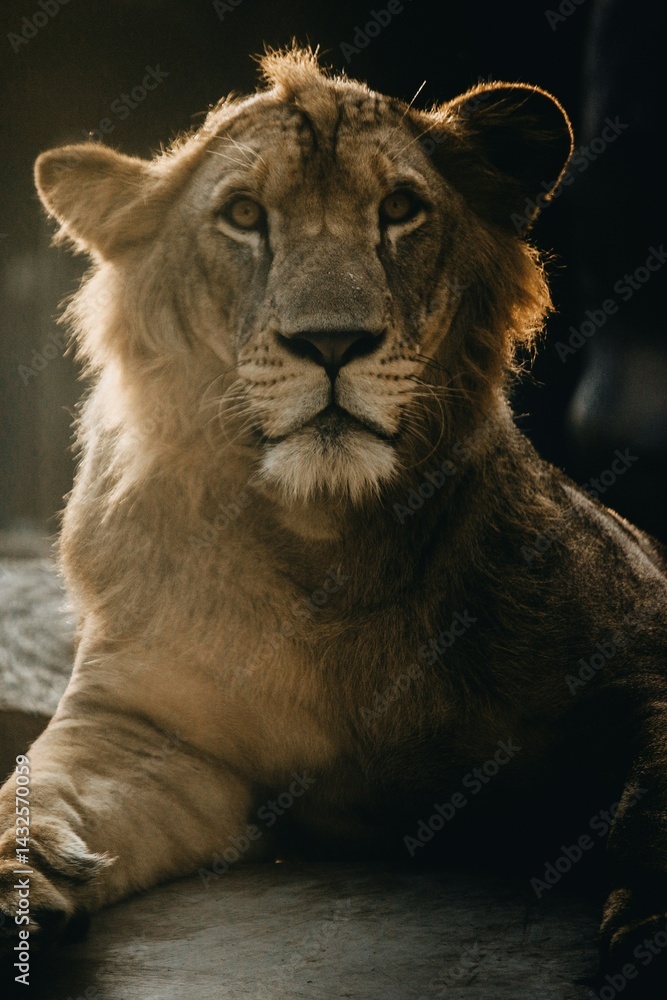 Naklejka premium portrait of a lion