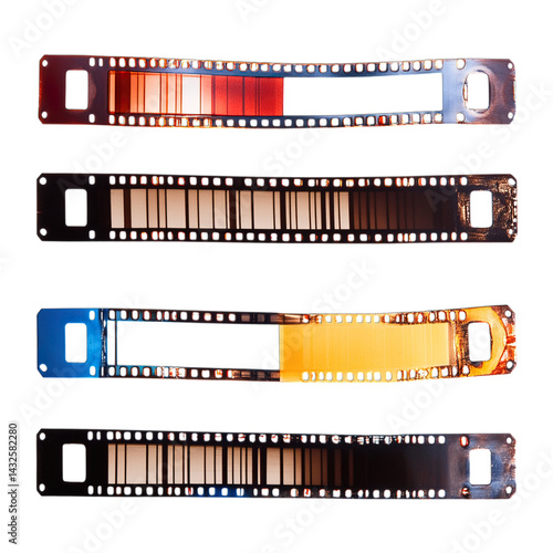 Wallpaper Mural vector film strip isolated on transparent background png Torontodigital.ca