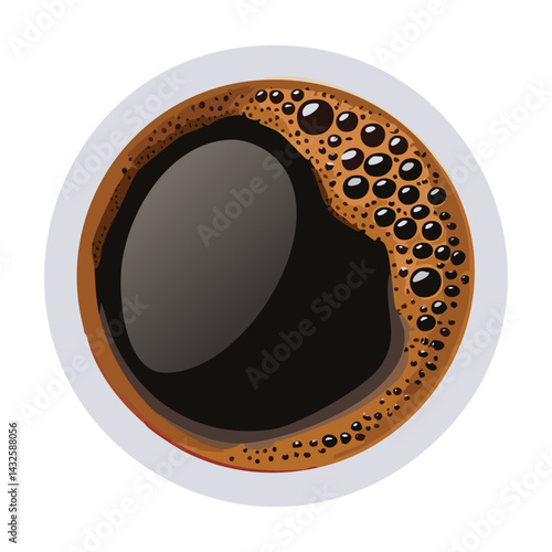 Coffe Americano Drink - Vector Illustration
