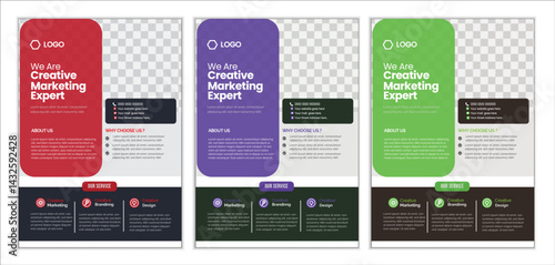 a bundle of 6 templates of a4 flyer modern template, in blue color, and modern design,marketing, business proposal, abstract business flyer, promotion, advertise, publication and editable vector templ