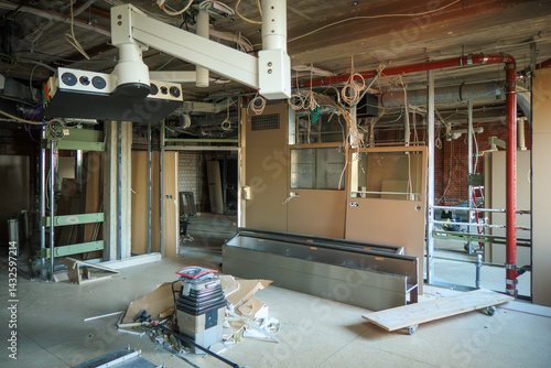 An old operating suite was completely gutted in order to rebuild it