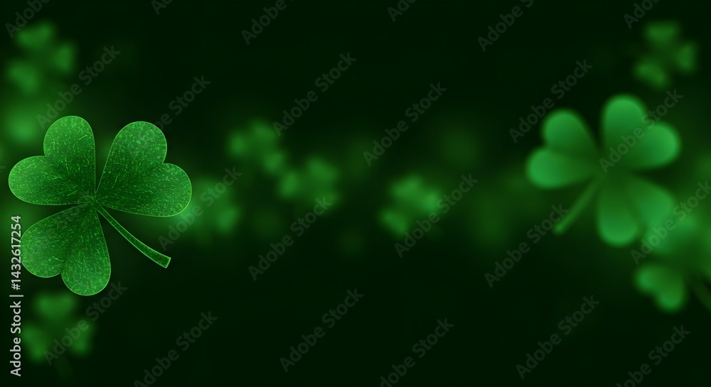 Happy St. Patrick's Day! Celebrate with this vibrant image of shamrocks.