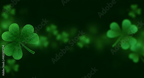 Happy St. Patrick's Day! Celebrate with this vibrant image of shamrocks.
