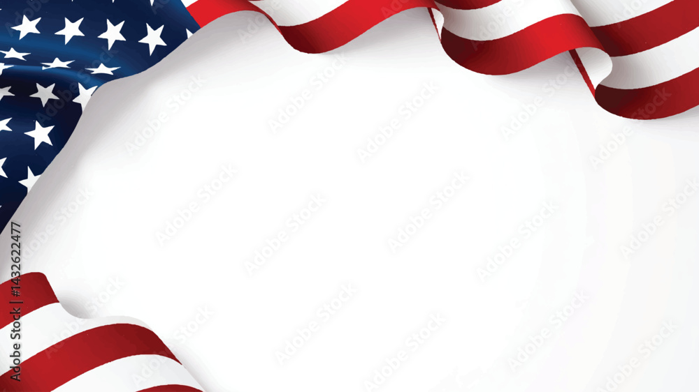 Fototapeta premium Memorial Day background is a time to reflect and give thanks for all the fallen American heroes