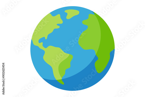 earth globe vector illustration