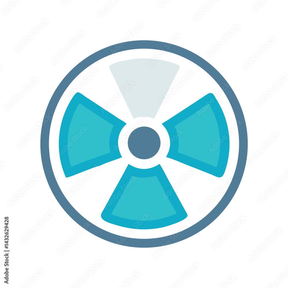 Radioactive Symbol: A simple, safe, isolated illustration design Radioactive Symbol: A simple, safe, isolated illustration design