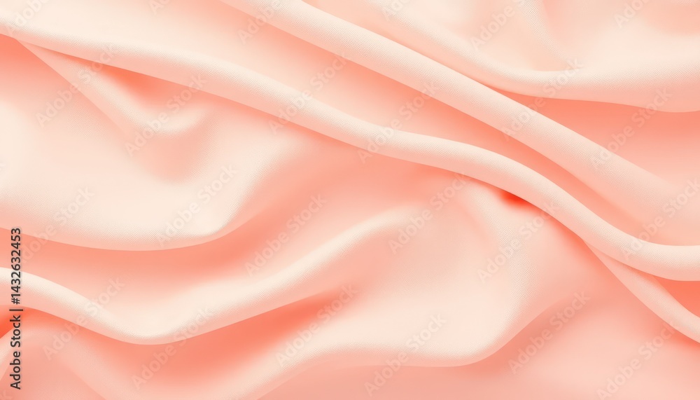 Soft peach fabric folds Soft peach fabric folds
