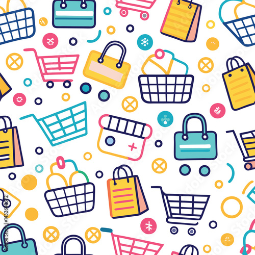 Colorful Shopping Pattern