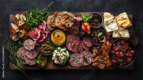 Artisan Charcuterie Board: A Rustic and Flavorful Feast