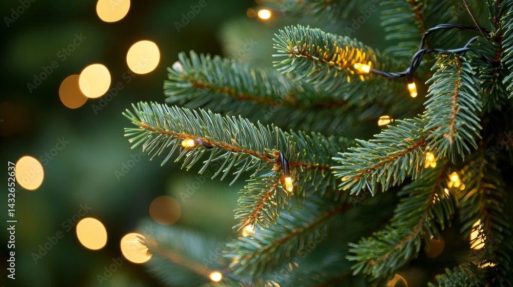 pine tree branches decorated with lights pine tree branches decorated with lights
