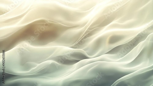 Soft, flowing fabric textures in gentle hues, creating a serene and calming atmosphere