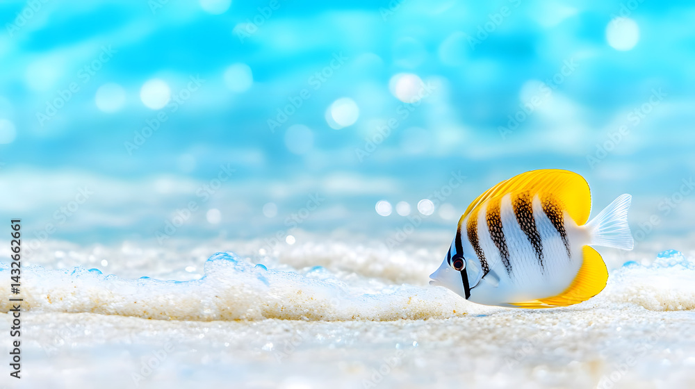 Obraz premium Vibrant summer beach abstract