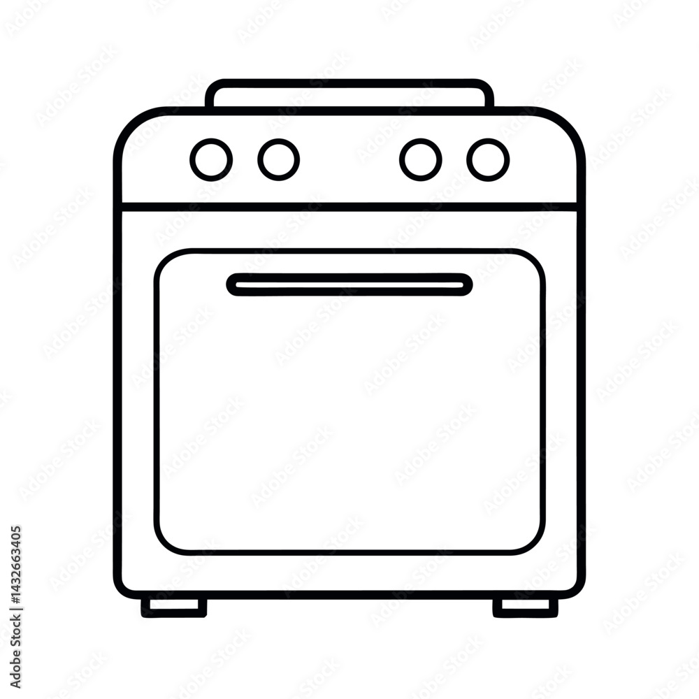 electric oven outline sketch electric oven outline sketch
