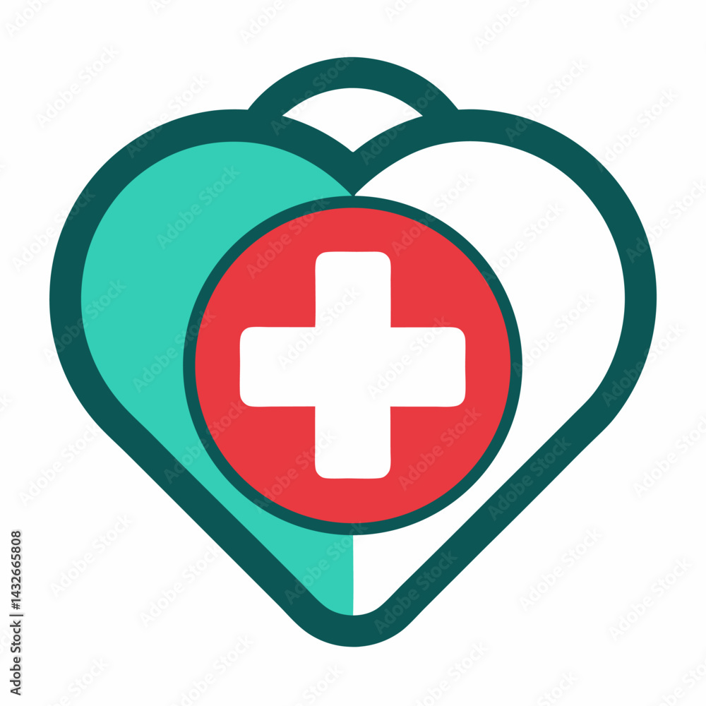 Fototapeta premium Medical vector icon on white background.