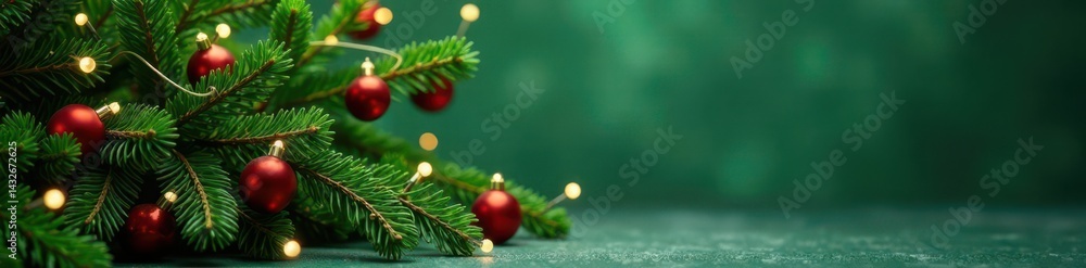 Elegant Xmas card mockup Green branches, lights, rustic feel , minimal, xmas, christmas card Elegant Xmas card mockup Green branches, lights, rustic feel , minimal, xmas, christmas card