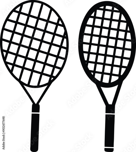 tennis racket and ball
