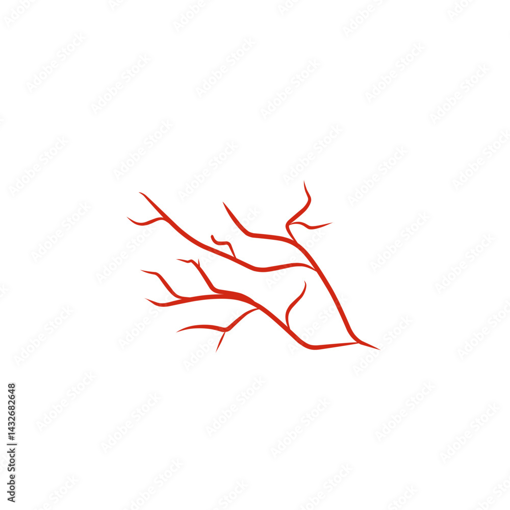 Fototapeta premium illustration of human blood vessels
