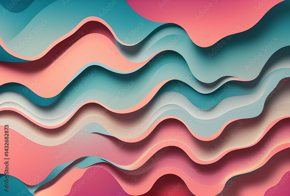 Fototapeta premium New Rainbow Bright gradient background with mixed colors with tile transition, threads top, in good quality, generative ai