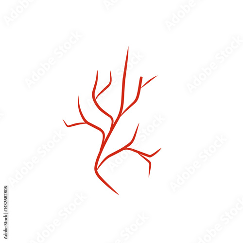 illustration of human blood vessels